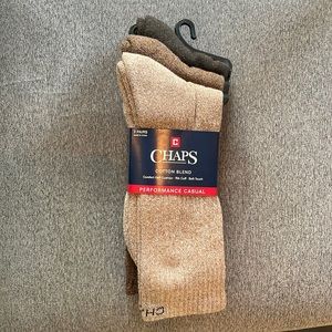 Chaps Performance Casual Ribbed Socks - 3 Pack